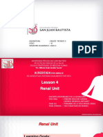 MEDICAL VI - Lesson 4 Renal Unit