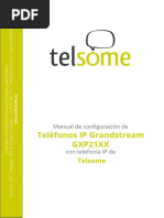 Manual Configuracion Grandstream GXP22xx Telefonia Ip Telsome