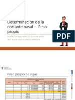 DEE Analisis Estructural Determiación de La Cortante Basal - Peso Propio 2020 II