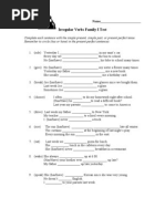 Irregular Verbs Family 1 Tests