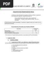 Requisitos para Presentar Planos Municipales