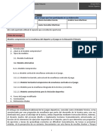 Modelos Comprensivos en La Enseñanza Del Deporte y El Juego en La Educación Primaria