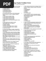 AP Biology Chapter 9 Multiple Choice