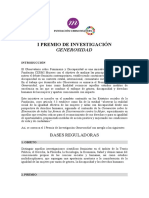 Premio de Investigación Generosidad