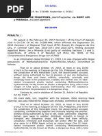 Plaintiff-Appellee Accused-Appellant: People of The Philippines, Romy Lim Y Miranda