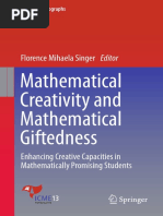 Mathematical Creativity and Mathematical Giftedness - Enhancing Creative Capacities in Mathematically Promising Students