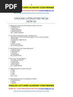 MCQS Bank 5 (Literature)