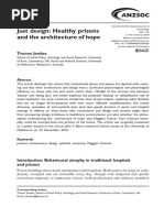 Just Design Healthy Prisons and The Architecture of Hope (Y.Jewkes, 2012)