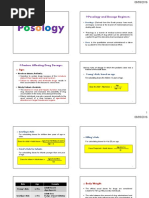 P S L Gy: Posology and Dosage Regimen