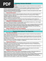 Reading Literature Standards: Key Ideas and Details