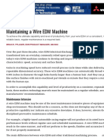 Maintaining A Wire EDM Machine MoldMaking Technology