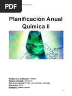 Planificación Anual Química II