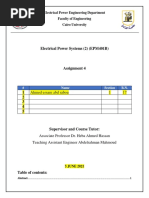 Electrical Power Systems (2) (EPM401B) : Electrical Power Engineering Department Faculty of Engineering Cairo University