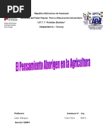 El Pensamiento Aborigen en La Agricultura