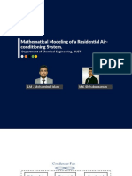 Mathematical Modeling of A Residential Air-Conditioning System