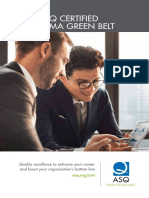 The Asq Certified Six Sigma Green Belt