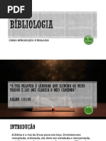 Apostila Bibliologia