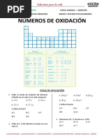 Sesión 1 Números de Oxidación