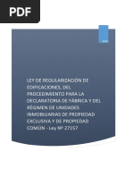 Ley 27157 Regularizacion de Edificaciones