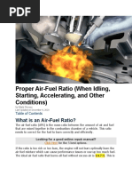 Tỷ số air-fuel lý tưởng (14.7) 