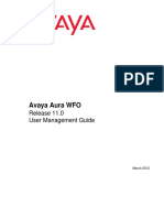 Avaya Aura WFO User Management Guide