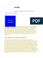 SAP CO Overview: Key Differences Between CO and FI