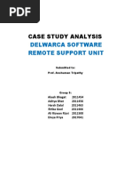 Case Study Analysis: Delwarca Software Remote Support Unit