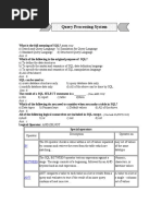 Query Processing System: BREB-2016)