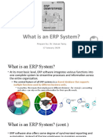 What Is An ERP System?: Prepare By: Dr. Usman Tariq 17 January 2020