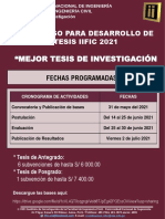 Convocatoria Concurso de Investigación 2021