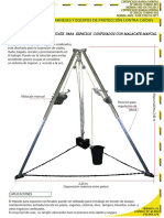 Tecm, Trípode de Rescate para Espacios Confinados Con Malacate Manual
