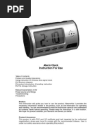 Alarm Clock Manual