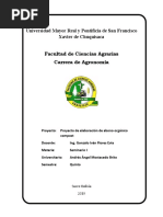 Proyecto de Elaboración de Abono Orgánico Compost