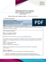 Activity Guide and Evaluation Rubric Task 3 Activity Design