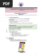 Comprehensive Sexuality Education: Lesson Plan in Science 7 Quarter 2