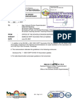 Memorandum No. 324 S. 2021 Additional CSFP Vaccination Roll Out Updates