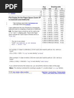 Plot Scales For The Paper Space Zoom XP in Autocad and Intellicad