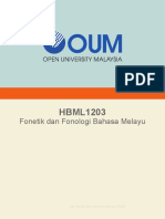 HBML1203 Fonetik Dan Fonologi Bahasa Melayu