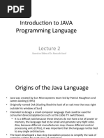 Lec2-Introduction To JAVA