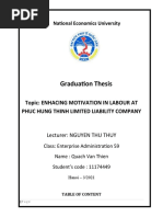 Graduation Thesis: Topic: Enhacing Motivation in Labour at Phuc Hung Thinh Limited Liability Company