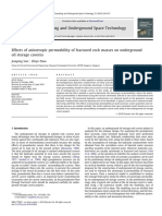 Effects of Anisotropic Permeability of Fractured Rock Masses On Underground Oil Storage Caverns