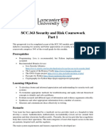 SCC.363 Security and Risk Coursework: Prerequisites