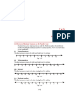 Number System: 2.01 Review of Rational Numbers On The Number Line