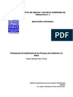 Participacion de La Enfermeria en Los Procesos de La Atencion A La Salud