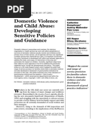 Domestic Violence and Child Abuse Develo