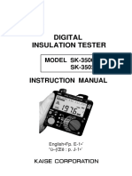 Digital Insulation Tester: Instruction Manual