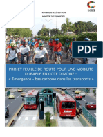 Projet de Feuille de Route de La Mobilite en Cote Divoire