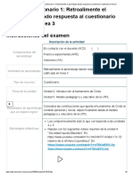 Examen - (AAB02) Cuestionario 1 - Retroalimente El Aprendizaje Dando Respuesta Al Cuestionario Calificado en Línea 3 - 10de10