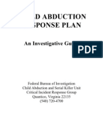 FBI Child Abduction Response Plan