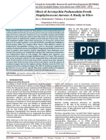 Antibacterial Effect of Acronychia Pedunculata Fresh Extract Against Staphylococcus Aureus A Study in Vitro